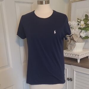Polo by Ralph Lauren Navy Short-Sleeve Crewneck Tee with White Pony